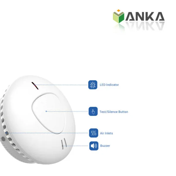 Zigbee Smoke Detector with Built-in Battery (EN14604 Certified) - Image 3