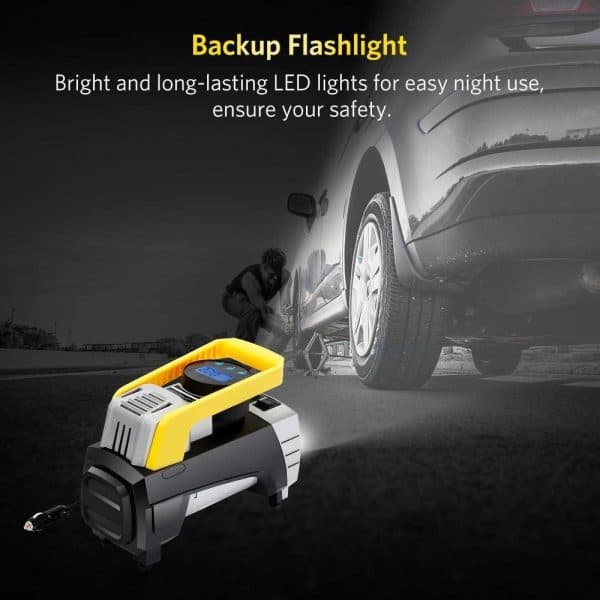 Mini portable 12v 120w 150psi car air compressor/ car air pump/ automatic tire inflator - Image 4