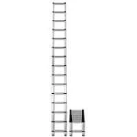 Telescoping Ladder Extension Multi-Purpose 18.5 FT Aluminum Foldable - Image 2