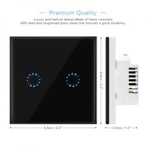 Zigbee WiFi Smart Switch, No Newtral Required, Two  Way, 10A, 110v-240