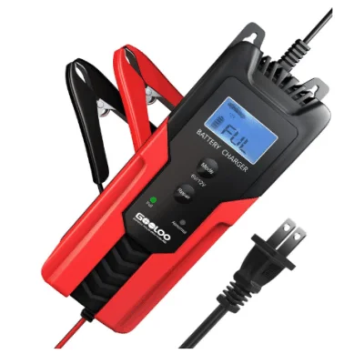 Smart Battery Charger and Maintainer 6-Amp Fully Automatic. Suitable for Cars, SUV, Bikes and Sealed Lead Acid Battery Repair