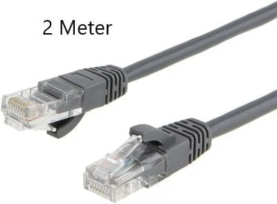 Patch Cord Cat6e Ethernet Cable Cat6 Snagless Patch 2m lenght - Computer LAN Network Cord