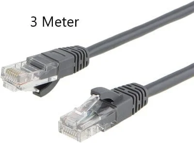 Patch Cord Cat6e Ethernet Cable Cat6 Snagless Patch 3m lenght - Computer LAN Network Cord