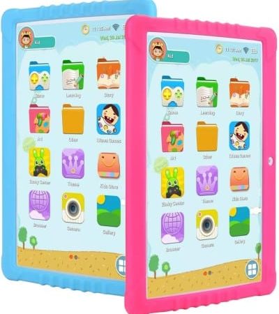 Smart 10.1 inch Tablet, GMS-Certified Android 9.0,Kids -Mode,2GB RAM,2.0+5.0MP Dual Camera,IPS1280x800 Screen,3G,GPS,Google Play with Learning App for Children