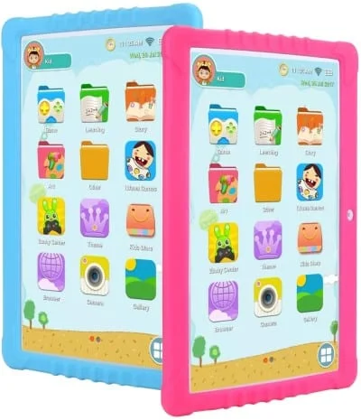 Smart 10.1 inch Tablet, GMS-Certified Android 9.0,Kids -Mode,2GB RAM,2.0+5.0MP Dual Camera,IPS1280x800 Screen,3G,GPS,Google Play with Learning App for Children