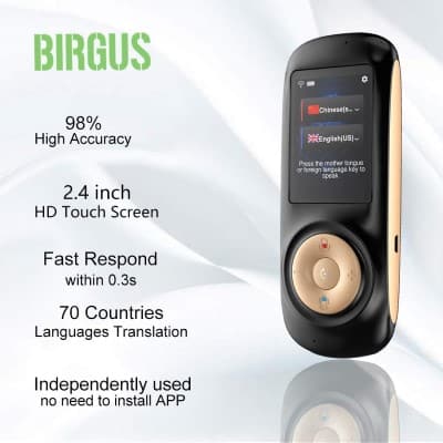 Hotspot 70 Languages Two-way Smart Voice Simultaneous Translator Support WIFI 