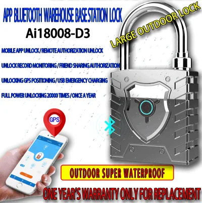 Fingerprint Smart Padlock, Bluetooth Connection, IP66 - Image 4