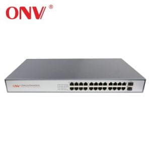 Full Gigabit 26-port Unmanaged PoE Switch Model: ONV-POE33024PFB