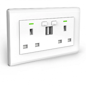 13A wall socket wireless USB charging 2 pin wifi switch socket wall