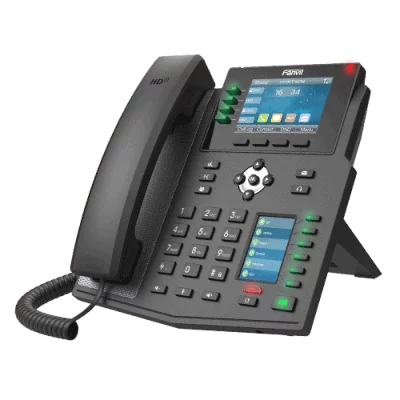 Fanvil X5U 6 line Executive Gigabit Color Display Phone,40 DSS Keys