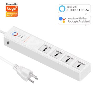 Xenon Smart Power Strip, Surge Protector with 4 Individually Controlled Smart Outlets and 3 USB Ports, Works with Alexa & Google Home