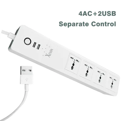 Xenon Smart Power Strip, Surge Protector with 4 Individually Controlled Smart Outlets and 3 USB Ports, Works with Alexa & Google Home - Image 3