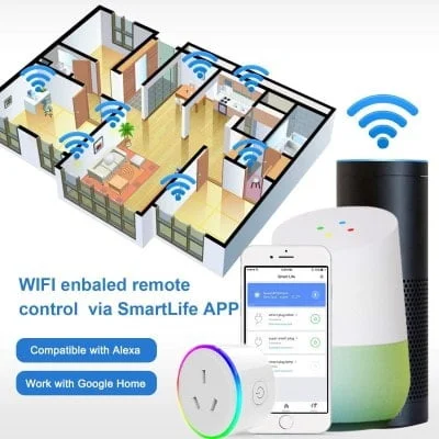 10A RGB Smart Wifi Plug Mini, Alexa Support - Image 6