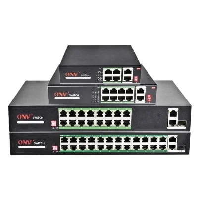 ONV-H1024PL Gigabit Uplink PoE Switch for High Speed, Rack Mountable