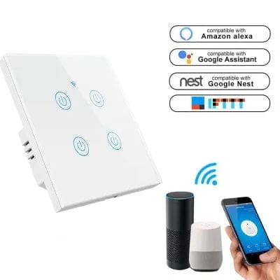 4 Gang 1Way Smart Switch Wifi Alexa Compatible - Image 3