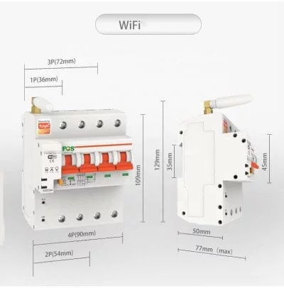 40A GXPR GXB1-125 Smart Breaker Wifi MCB 3p 40A Relay Timer Without Energy Monitor - Image 3