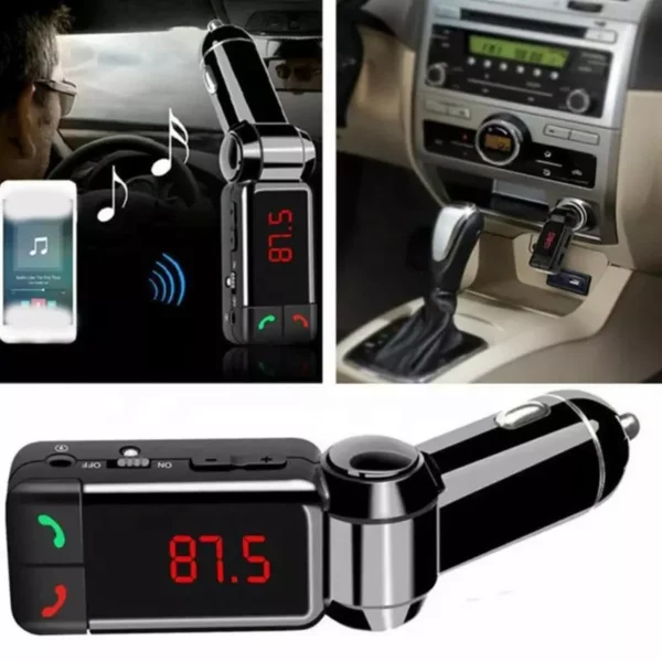 FM Car MP3 Player Handsfree Wireless Bluetooth Kit Fm Transmitter Led Car Mp3 Player USB Charger Car - Image 3