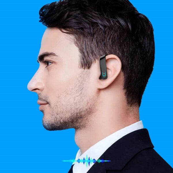 BT Business Wireless Stereo Earphone Ear Hook Headset Earbuds with Mic for Driving Outdoor Sports - Image 3