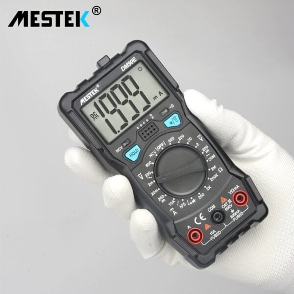 Digital DM90E Multimeter, DC/AC Voltage Current Resistance Meter - Image 2