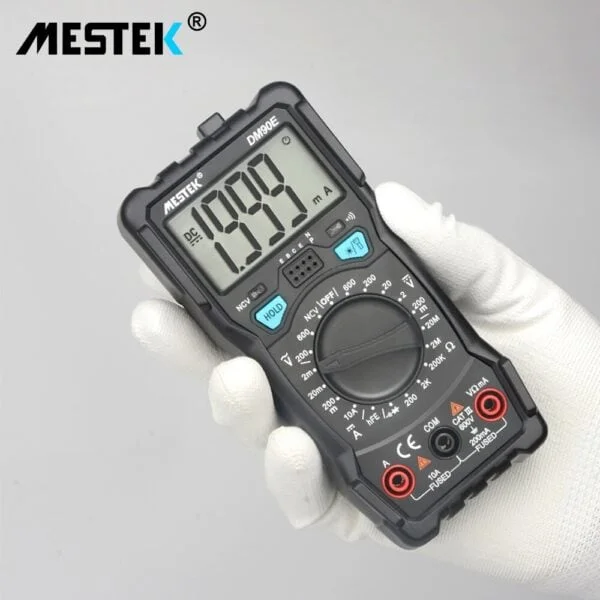 Digital DM90E Multimeter, DC/AC Voltage Current Resistance Meter - Image 2