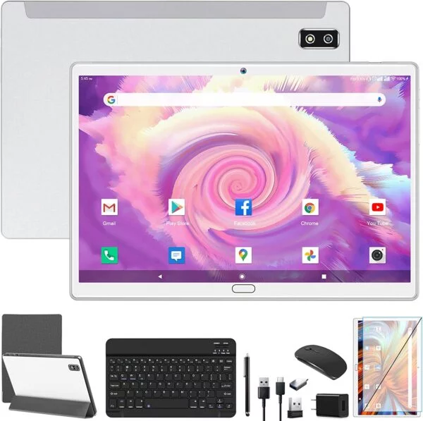 Tablet 10-inch Android Tablet, Android 7.0 Tablet Quad-Core Processor 32GB Storage Tablet Computer, 2GB RAM, 8MP Camera, Long Battery Life - Image 3
