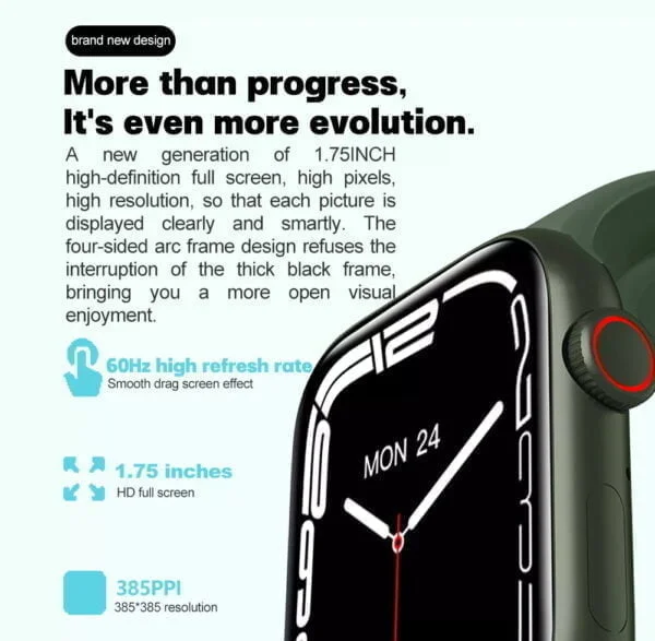 N78 Smart Watch, Smartwatch 1.75 Touchscreen -100+ Sport Modes, GPS Location Sharing, Activity Tracker, Sleep Monitor and More - Image 4