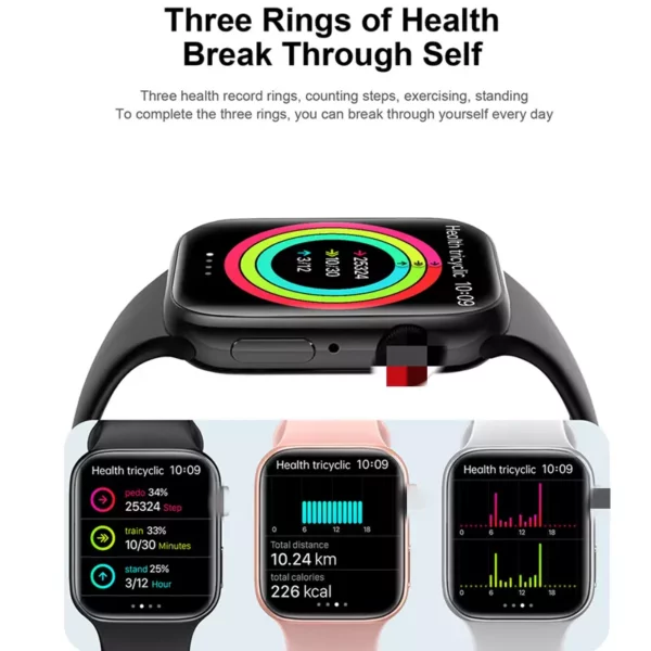 Smart Watch Series 8 T900 Pro Max L 1.92inch BT Call DIY Watch Face Sport Watch Heart Rate Bracelet Waterproof - Image 7