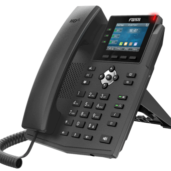 Fanvil X3U Enterprise VoIP Phone, 2.8-Inch Color Display, 6 SIP Lines, Dual-Port Gigabit Ethernet - Image 2