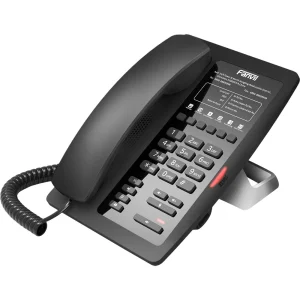 Fanvil H3 Hotel Room IP Phone: Support SIP protocol, G.722 HD codec, PoE, Programmable keys and LCD message display and Do Not Disturb