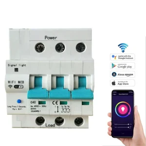 125A GXPR GXB1-125 WiFi Built-In Antenna Without Monitor 3P WiFi Controller eWeLink Relay WiFi Control MCB