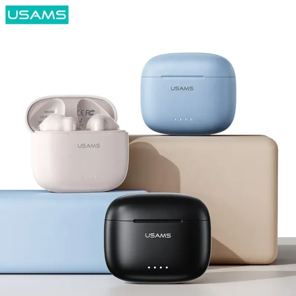 USAMS Premium Wireless Earphones with Clear Voice Capture - Enjoy Crystal Clear Sound and Powerful Bass with These Stylish - Image 5