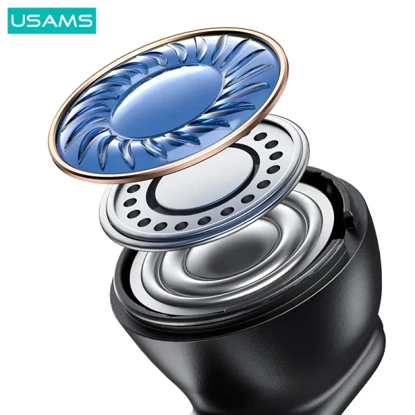 USAMS Premium Wireless Earphones with Clear Voice Capture - Enjoy Crystal Clear Sound and Powerful Bass with These Stylish - Image 4