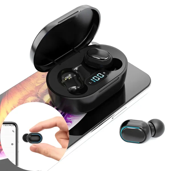 2022 New E7S TWS Wireless Sports Headphones Noise Canceling Stereo In-Ear Headset For Android iOS Waterproof - Image 2