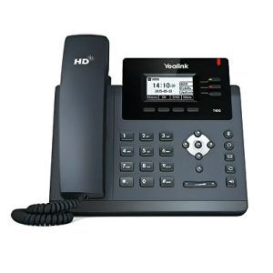 Yealink T40G IP Phone: Three Lines, Dual-Port Gigabit Ethernet, 802.3af PoE with 2.3-Inch Graphical LCD and No Power Adapter