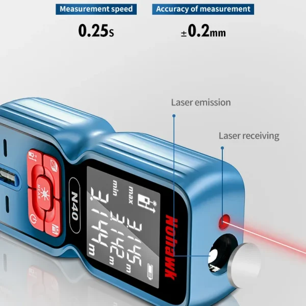 50M Mini Pocket Digital Laser Measuring Tape: Achieve Professional Accuracy and Keep Professional-Grade Measurements Portable - Image 5