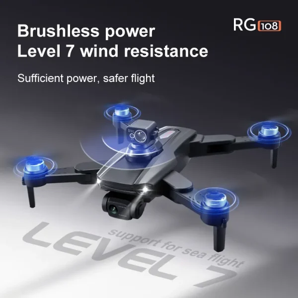 Flyxinsim RG108 UAV Drone 8K GPS 5G,3Km Range Drone 8K Camera Professional,8K Drone Plane With GPS Sonar - Image 6