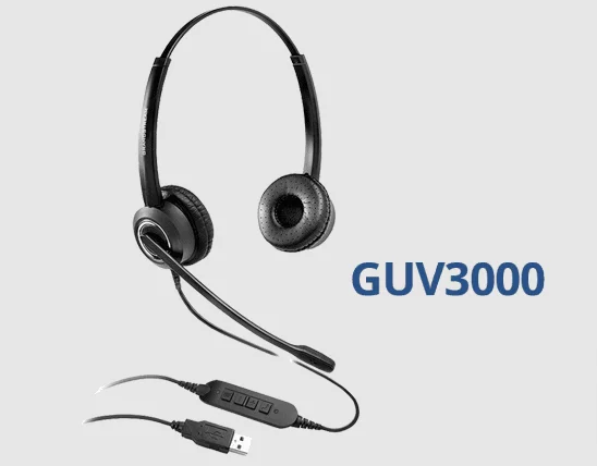 Grandstream GUV3000 HD USB Headset: Experience Maximum Comfort and Convenience | HD Audio for crystal clear and easy communication - Image 3