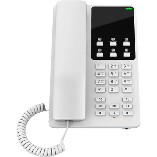 Grandstream GHP620W Compact Hotel Phone + WiFil Phone: Boost Efficiency and Enhance Hotel Quality With The Right Phone | Integrated dual-band 2.4GHz & 5GHz 802.11ac