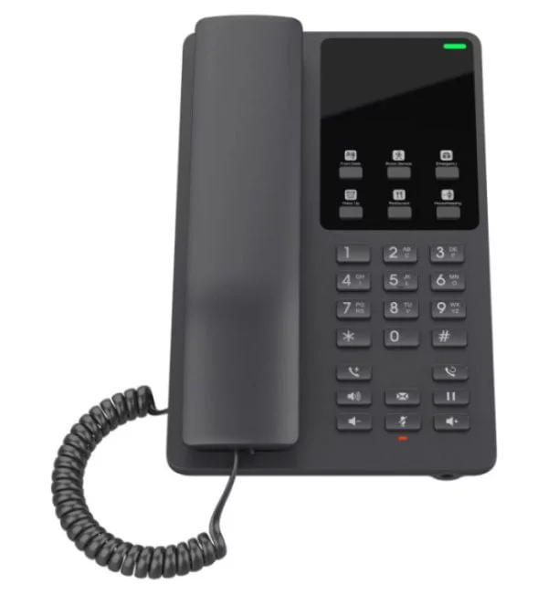 Grandstream GHP621W Compact Hotel IP Phone + WiFi: Maximize Your Hotel Room Experience | 2 SIP Accounts, 2 Lines | Hearing Aid Compatibility (HAC)