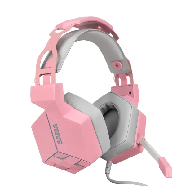 SAMA High Quality Headphone 3.5mm Stereo Telephone Headset Wired RGB Gaming Headphones - Image 5