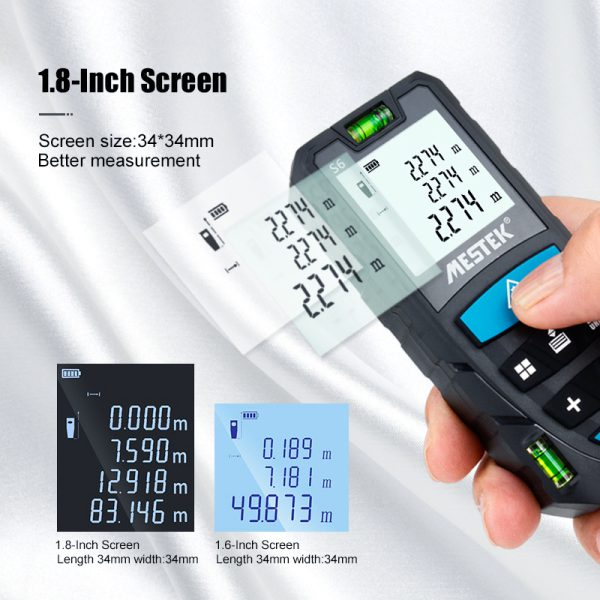 S6 Laser Distance Meter Tape: Experience Unparalleled Precision and get Professional Results in No Time - Image 3