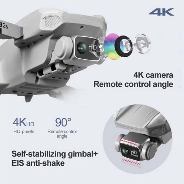 Flyxinsim K80 Air 2S Drone 4K Professional 1Km Range,Esc Drone Uav Motor Brushless,Price Of Drones With Hd Camera And Gps - Image 2