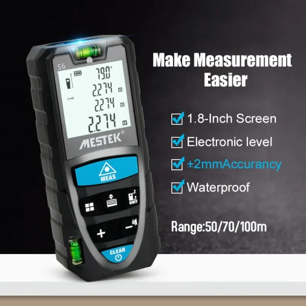 S6 Laser Distance Meter Tape: Experience Unparalleled Precision and get Professional Results in No Time - Image 7