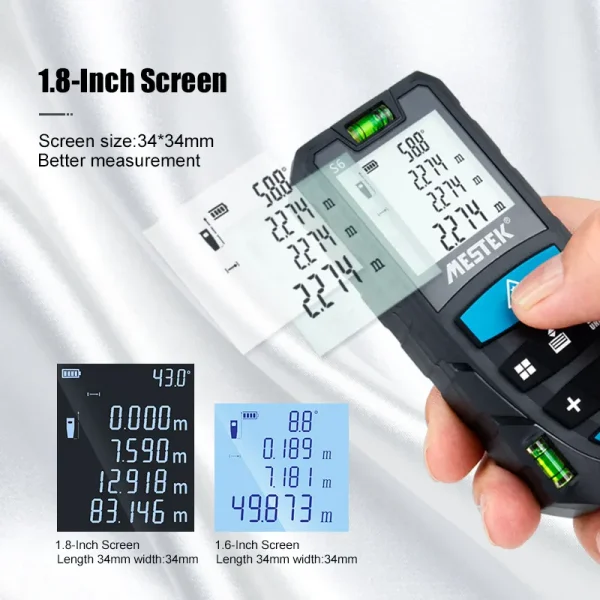 S6 Laser Distance Meter Tape: Experience Unparalleled Precision and get Professional Results in No Time - Image 5