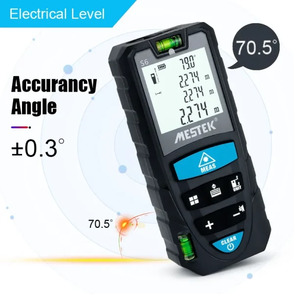 S6 Laser Distance Meter Tape: Experience Unparalleled Precision and get Professional Results in No Time - Image 4