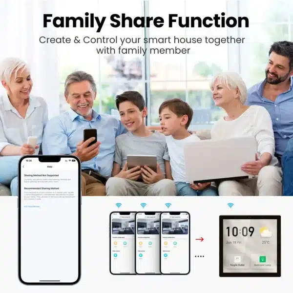 Tuya Smart Home Control Panel 6 Inch Touch Screen Home Automation Control Panel: Revolutionize Your Home Automation | Streamline Home Automation - Image 3