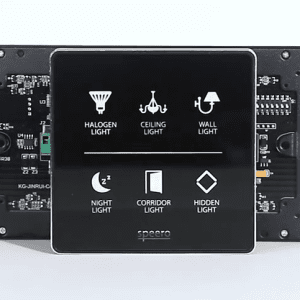 Smart touch  102*102mm black tempered glass wall switch with LED backlight: Enhance Your Home with a Stylish Smart Touch Wall Switch with LED Backlight | Create a Modern Look