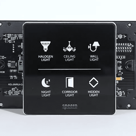 Smart touch 102*102mm black tempered glass wall switch with LED backlight: Enhance Your Home with a Stylish Smart Touch Wall Switch with LED Backlight | Create a Modern Look