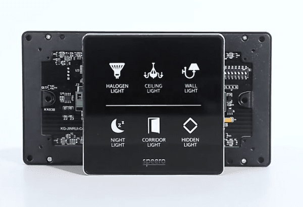 Smart touch  102*102mm black tempered glass wall switch with LED backlight: Enhance Your Home with a Stylish Smart Touch Wall Switch with LED Backlight | Create a Modern Look