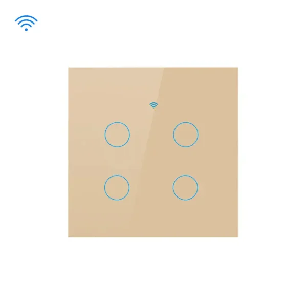 EU Standard Smart Touch Switch 1/ 2 /3/4 Gang 1 Way 240V: Make Life Easier |  Enjoy Convenience and Efficiency | IP20 rating for added protection against accidental contact with live parts. - Image 2